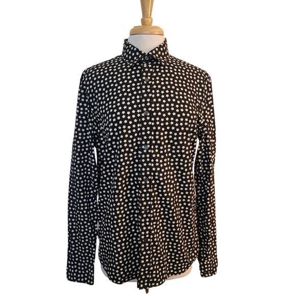 Michael Kors Women's Stars Button Down Shirt Size Medium - Picture 1 of 9